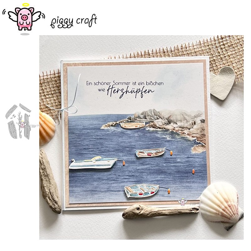 Piggy Craft metal cutting dies - огляд і ціна Fishing Boat Trailer
